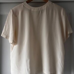 Vintage Anna And Frank Cream %100 silk Blouse